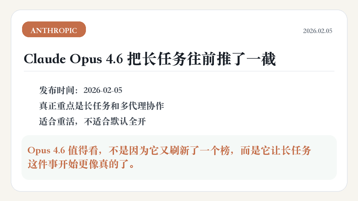 Claude Opus 4.6 重点卡图
