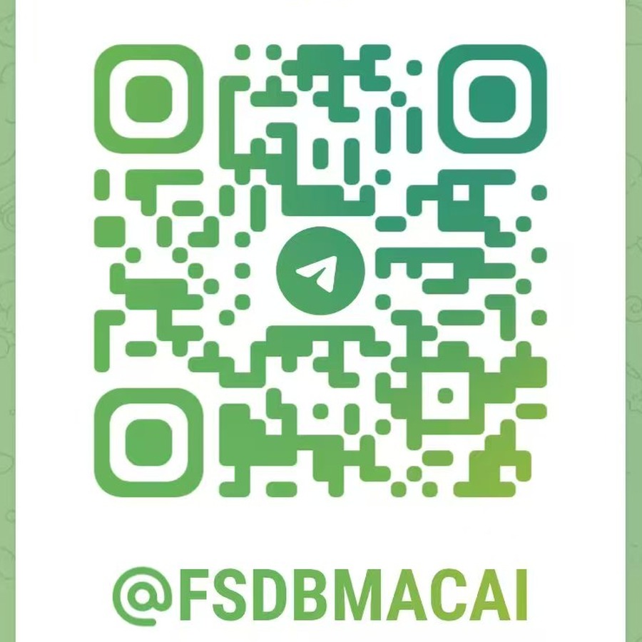 Telegram 联系二维码 @FSDBMACAI